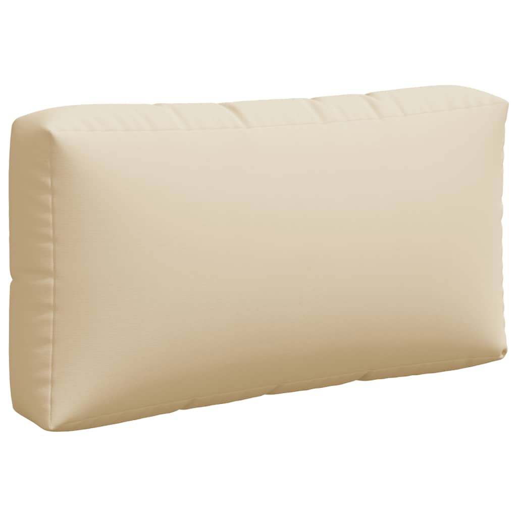 Cuscini per Pallet 3 pz Beige in Tessuto