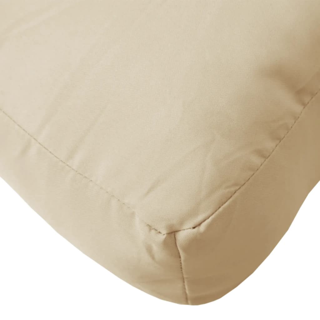 Cuscini per Pallet 3 pz Beige in Tessuto