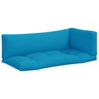 Cuscini per Pallet 3 pz Azzurro in Tessuto