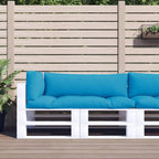 Cuscini per Pallet 3 pz Azzurro in Tessuto