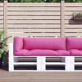 Cuscini per Pallet 3 pz Rosa in Tessuto Oxford