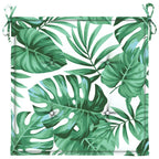Cuscini per Sedia 2 pz Motivo a Foglie 40x40x4 cm Tessuto