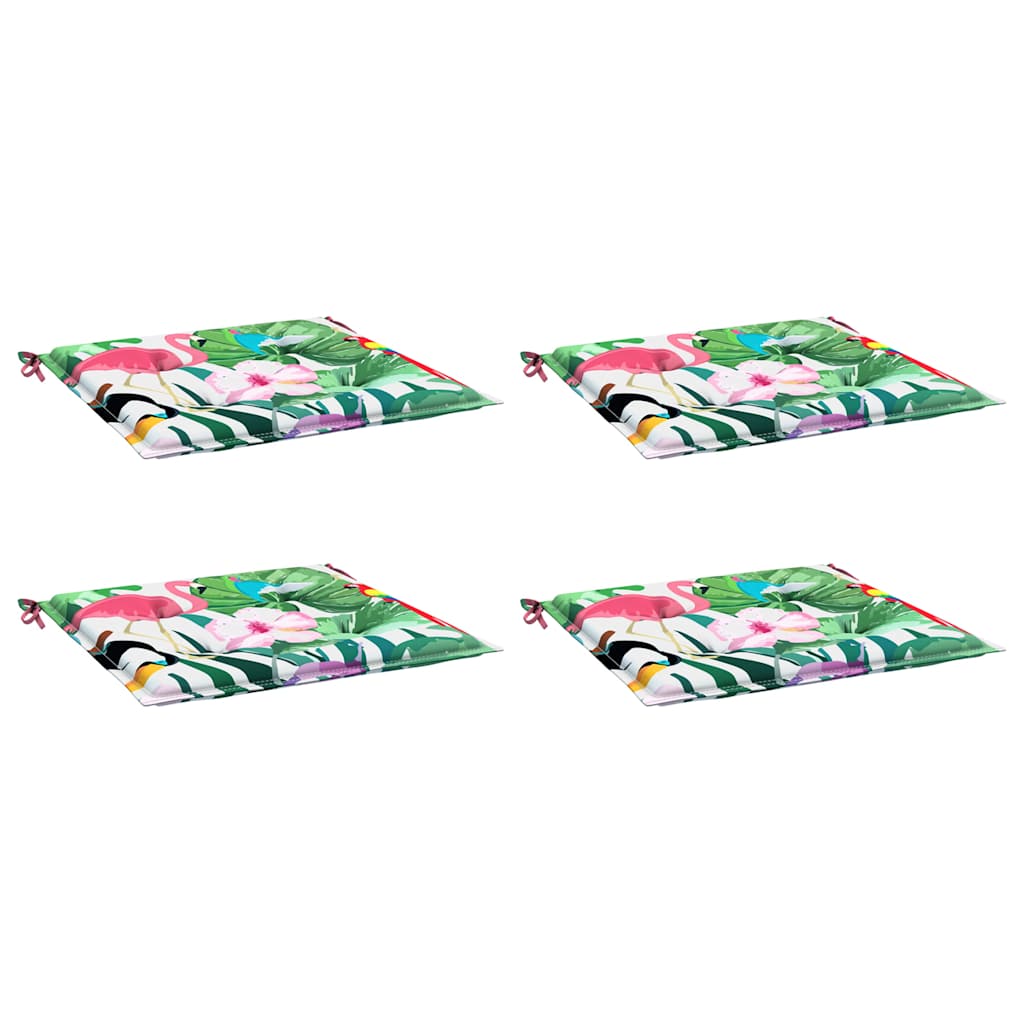 Cuscini per Sedia 4pz Multicolore 40x40x4 cm in Tessuto