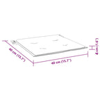 Cuscini per Sedia 4pz Multicolore 40x40x4 cm in Tessuto