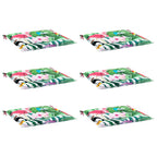 Cuscini per Sedia 6 pz Multicolore 40x40x4 cm in Tessuto