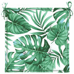Cuscini per Sedia 2 pz Motivo a Foglie 50x50x4 cm in Tessuto