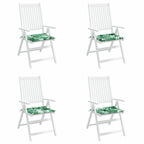Cuscini per sedie 4 pcs Motivo Foglia 50 x 50 x 4 cm