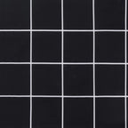 Cuscini per Sedia 4 pz Motivo a Quadri Nero 50x50x4cm Tessuto