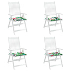 Cuscini per Sedia 4 pz Multicolore 50x50x4 cm in Tessuto