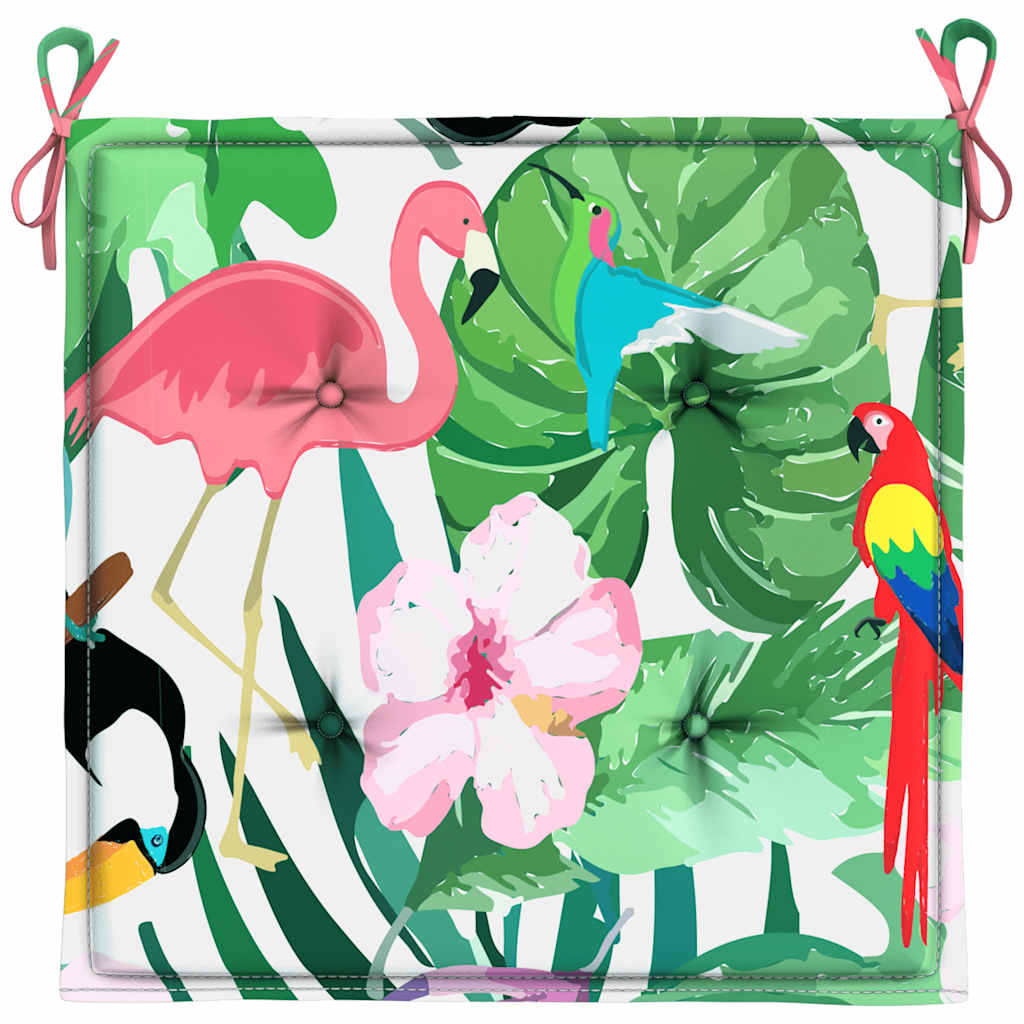 Cuscini per Sedia 4 pz Multicolore 50x50x4 cm in Tessuto