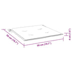 Cuscini per Sedia 4 pz Multicolore 50x50x4 cm in Tessuto