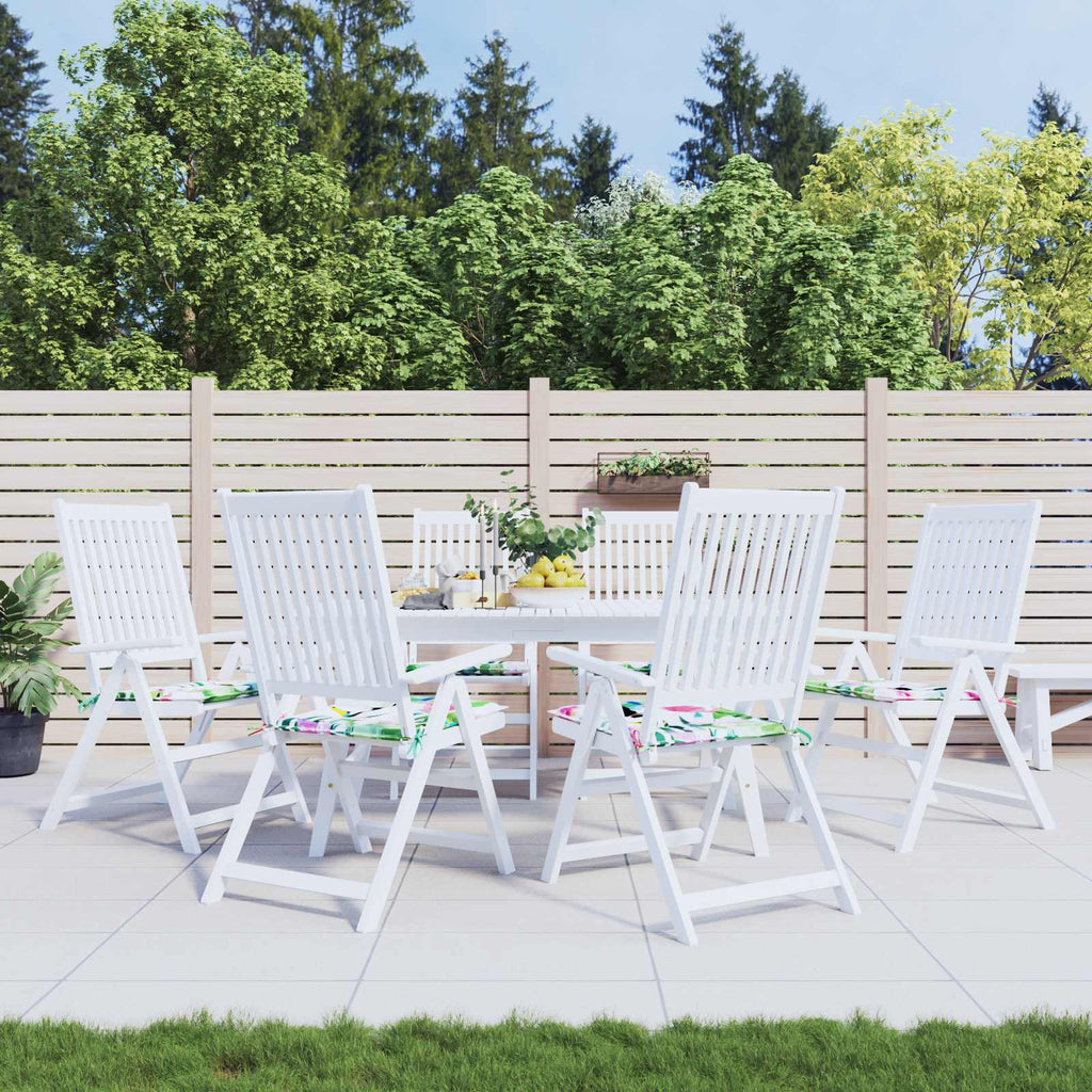 Cuscini per sedie 6 pcs Multicolore 50 x 50 x 4 cm