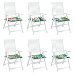 Cuscini per sedie 6 pcs Multicolore 50 x 50 x 4 cm