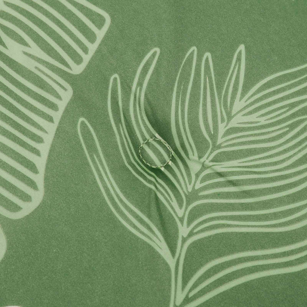 Cuscini per sedie 4 pcs Verde e Bianco 50 x 50 x 4 cm