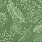 Cuscini per sedie 4 pcs Verde e Bianco 50 x 50 x 4 cm