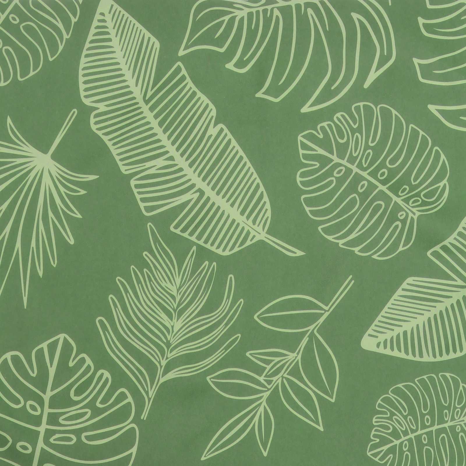 Cuscini per sedie 4 pcs Verde e Bianco 50 x 50 x 4 cm