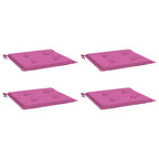 Cuscini per Sedia 4 pz Rosa 50x50x4 cm in Tessuto