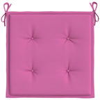 Cuscini per Sedia 6 pz Rosa 50x50x4 cm in Tessuto
