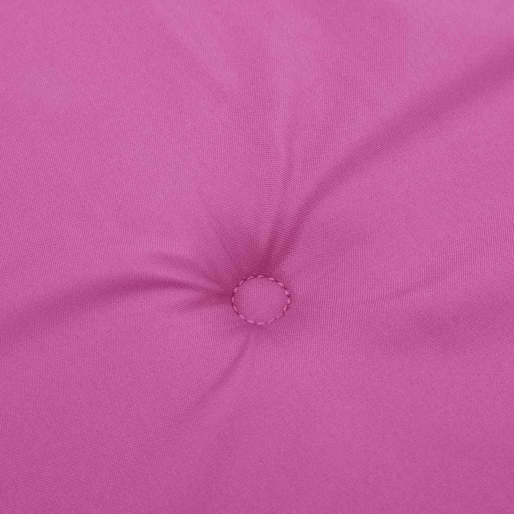 Cuscini per Sedia 6 pz Rosa 50x50x4 cm in Tessuto