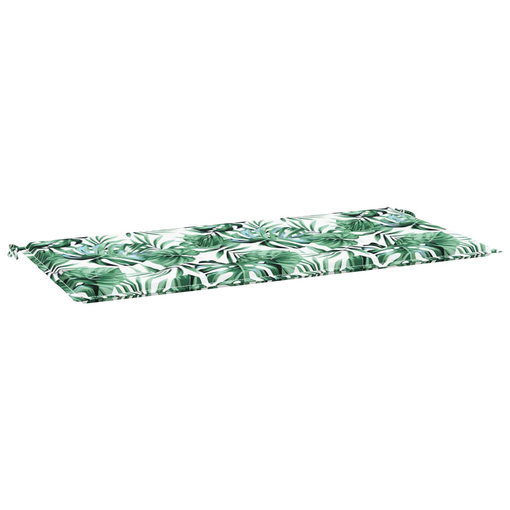 Cuscino per Sedia Motivo Foglia 100 x 50 x 3 cm Tessuto Oxford