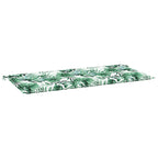 Cuscino per Sedia Motivo Foglia 100 x 50 x 3 cm Tessuto Oxford