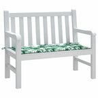 Cuscino per Sedia Motivo Foglia 100 x 50 x 3 cm Tessuto Oxford