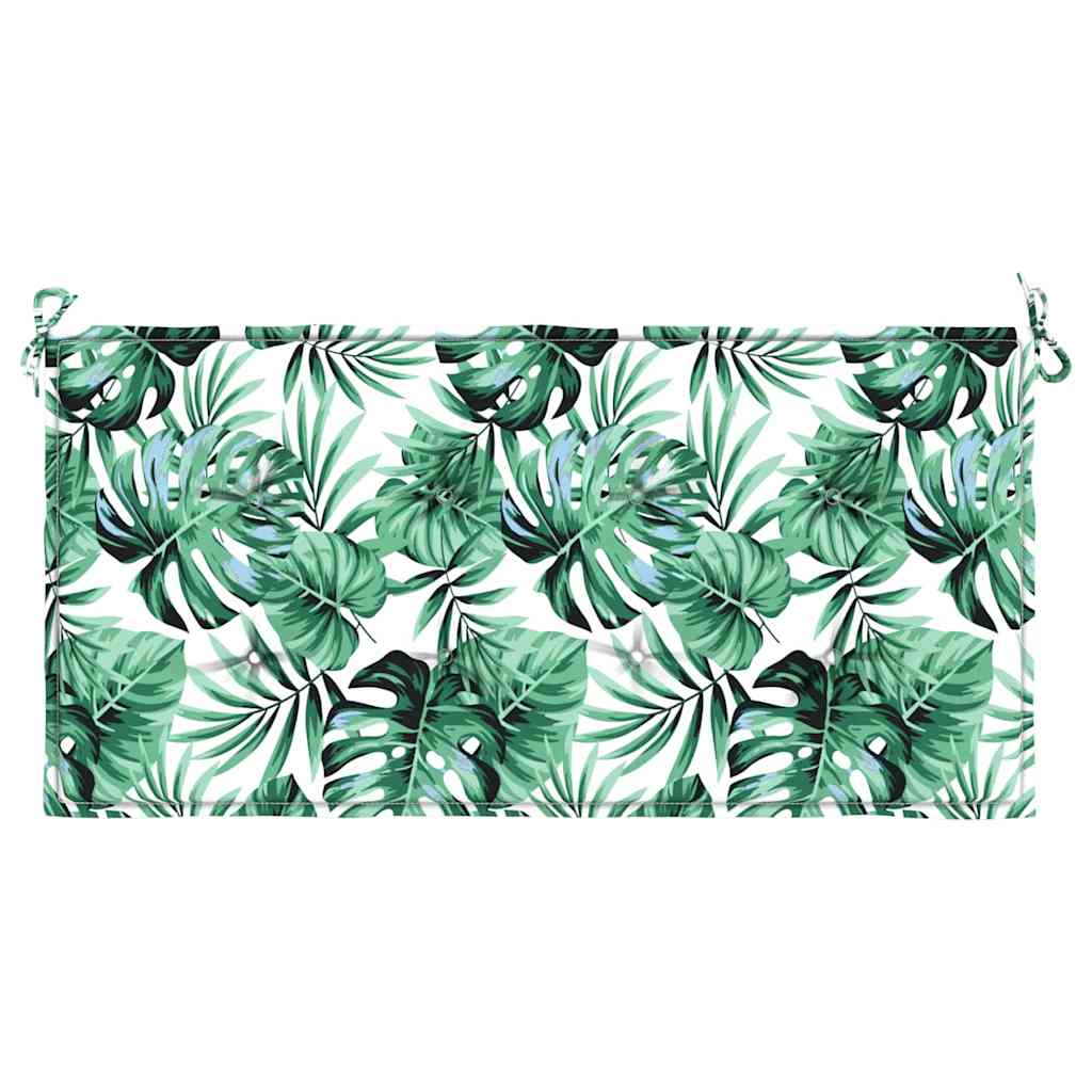Cuscino per Sedia Motivo Foglia 100 x 50 x 3 cm Tessuto Oxford