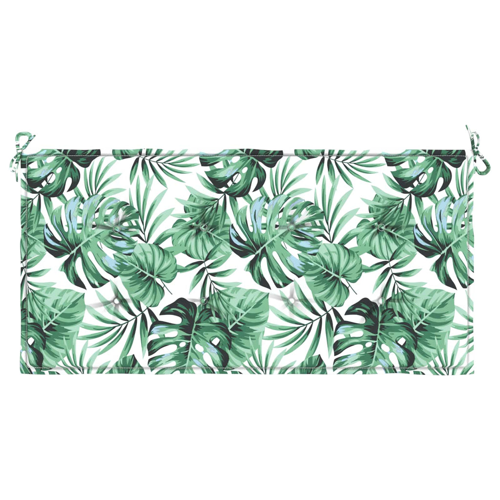 Cuscino per Sedia Motivo Foglia 100 x 50 x 3 cm Tessuto Oxford