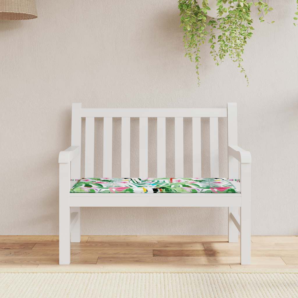 Cuscino Panca da Giardino Multicolore 100x50x4cm Tessuto Oxford