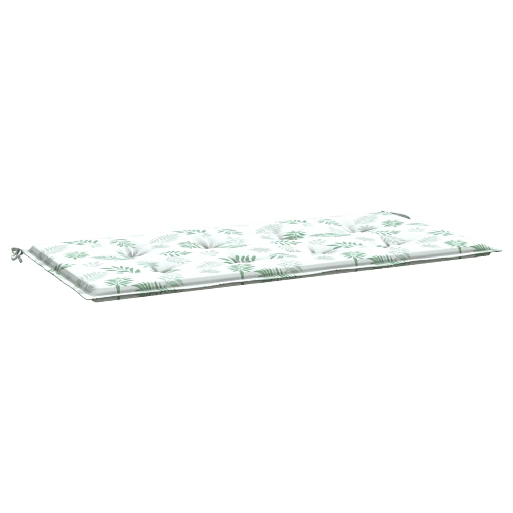 Cuscino per Panca a Foglie 100x50x3 cm in Tessuto Oxford
