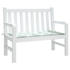 Cuscino per Panca a Foglie 100x50x3 cm in Tessuto Oxford