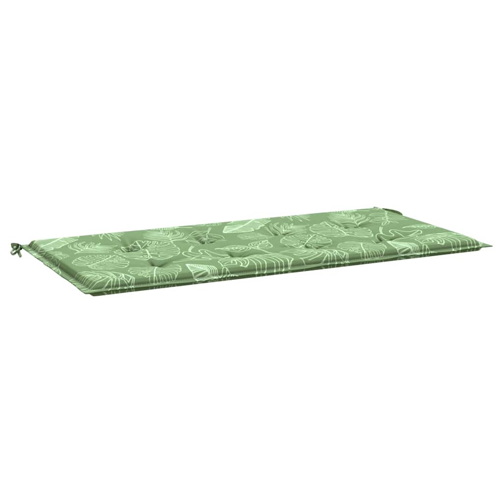 Cuscino per Panca a Foglie 120x50x4 cm in Tessuto Oxford