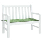 Cuscino per Panca a Foglie 120x50x4 cm in Tessuto Oxford