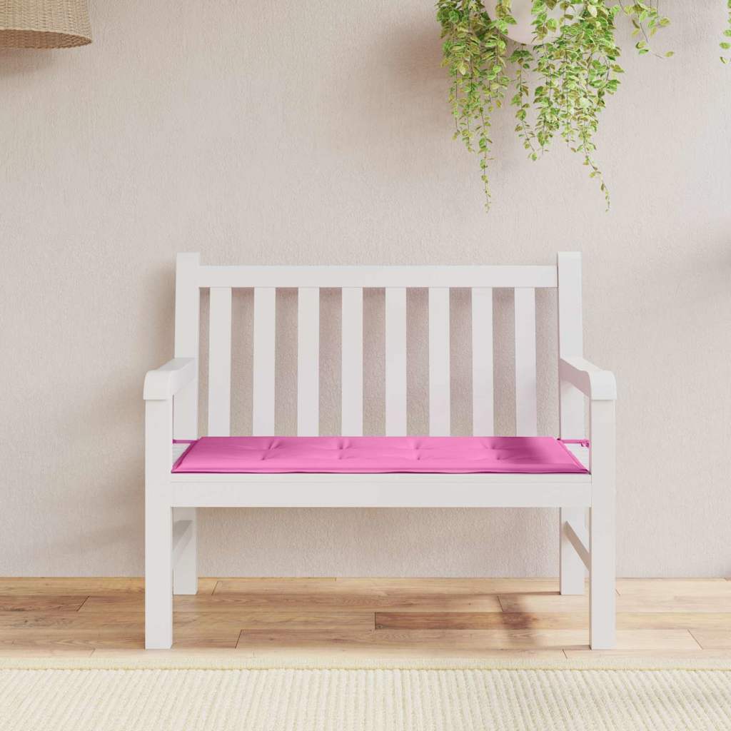 Cuscino per Sedia Rosa 120 x 50 x 3 cm Tessuto Oxford