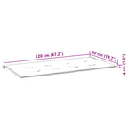 Cuscino per Panchina Turchese 120 x 50 x 3 cm Tessuto Oxford