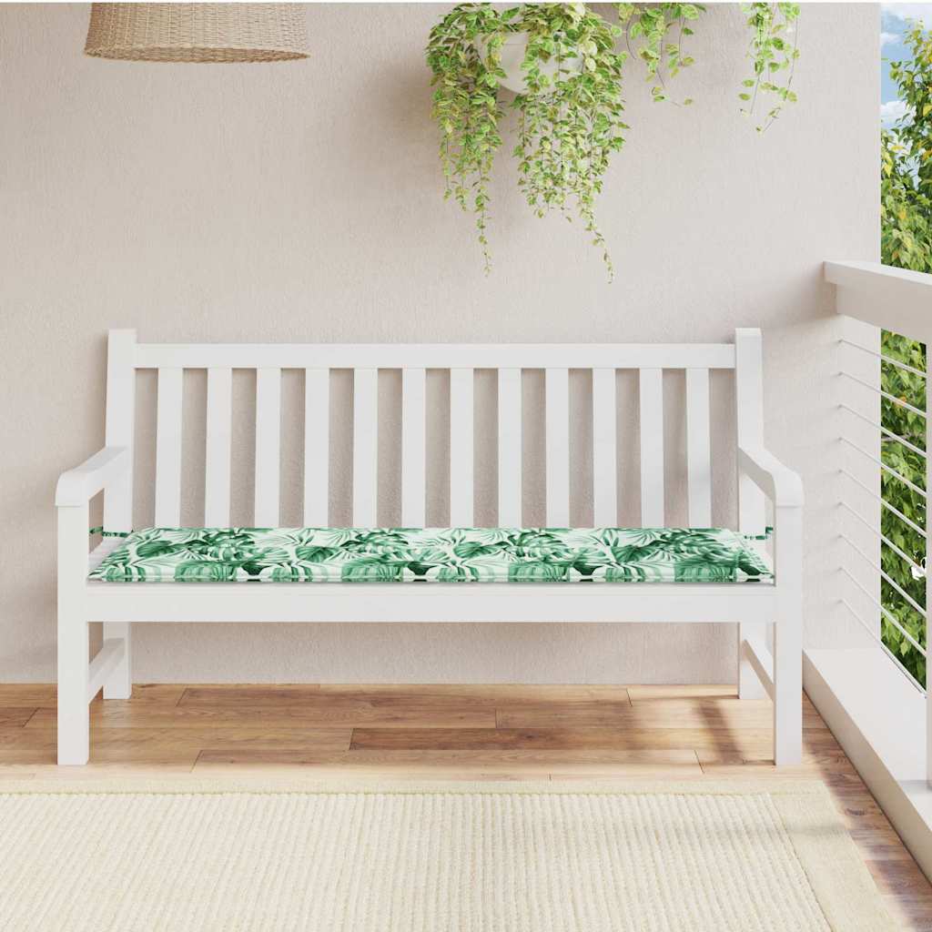 Cuscino per Panchina Foglia Motivo a foglia 150 x 50 x 3 cm