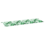Cuscino per Panchina Foglia Motivo a foglia 150 x 50 x 3 cm