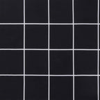 Cuscino Panca Giardino a Quadri Nero 150x50x4 cm Tessuto Oxford