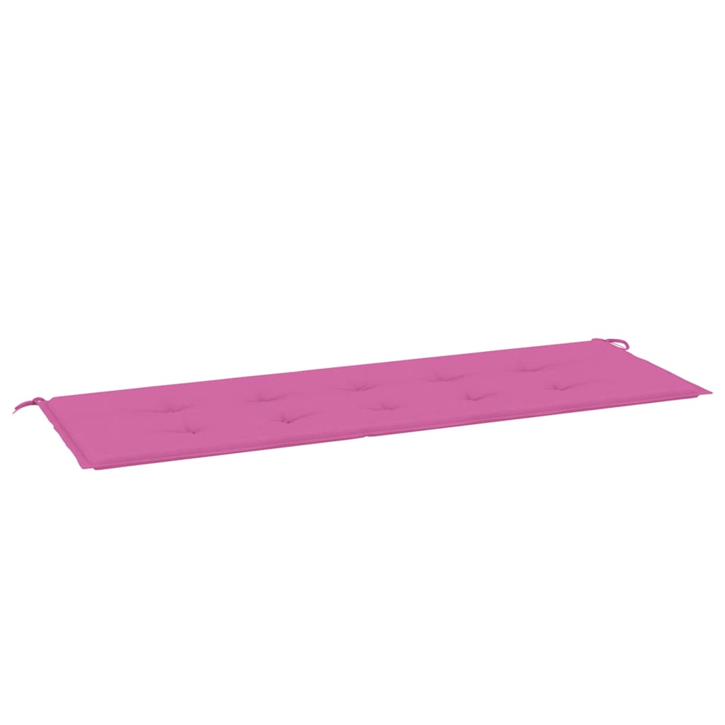 Cuscino per Panca da Giardino Rosa 150x50x4cm in Tessuto Oxford