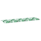 Cuscino per Panchina Foglia Motivo a foglia 150 x 50 x 3 cm