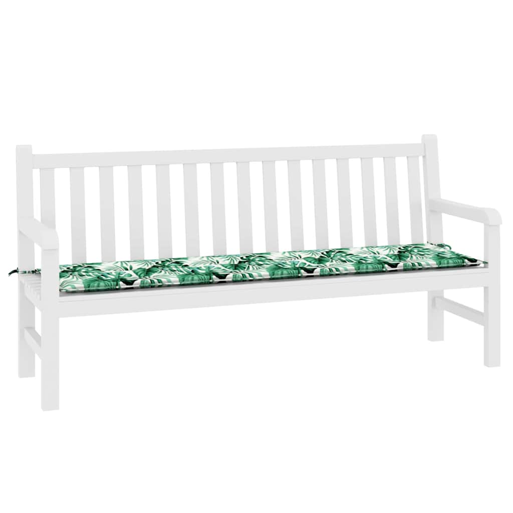 Cuscino per Panchina Foglia Motivo a foglia 150 x 50 x 3 cm