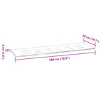 Cuscino per Panchina Foglia Motivo a foglia 150 x 50 x 3 cm