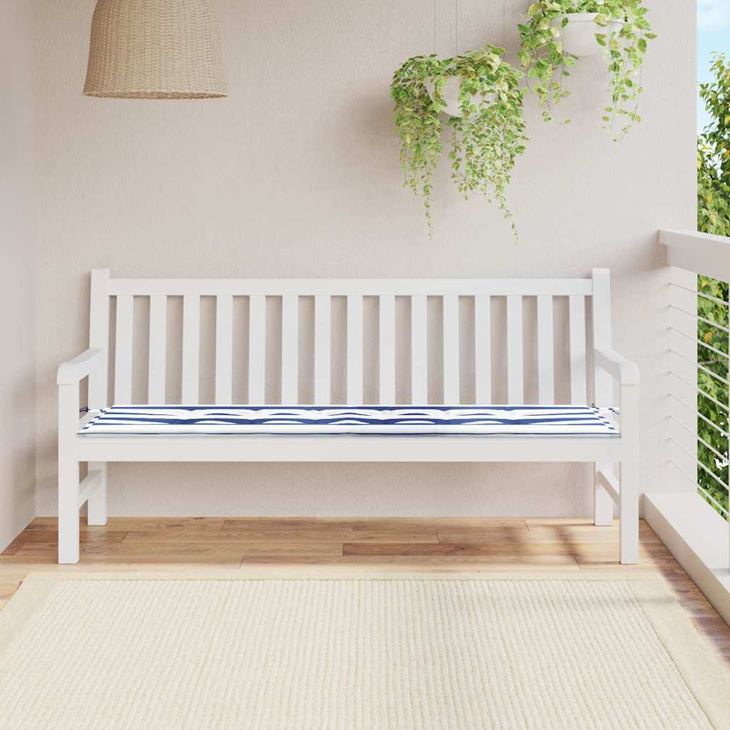 Cuscino per Panchina Quadro Nero 150 x 50 x 3 cm Tessuto Oxford