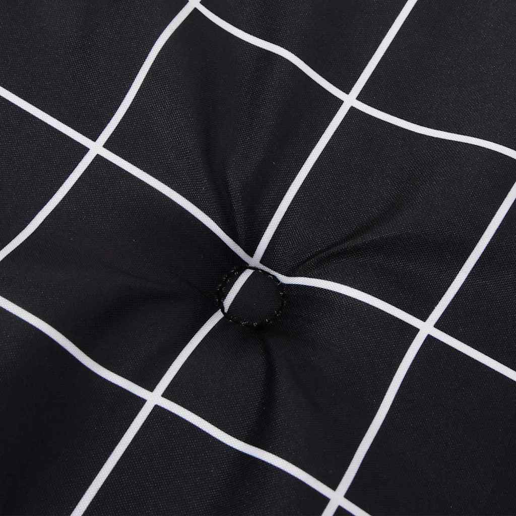 Cuscino per Panchina Quadro Nero 150 x 50 x 3 cm Tessuto Oxford