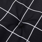 Cuscino per Panchina Quadro Nero 150 x 50 x 3 cm Tessuto Oxford