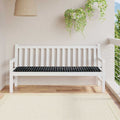 Cuscino per Panchina Quadro Nero 150 x 50 x 3 cm Tessuto Oxford