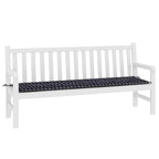 Cuscino per Panchina Quadro Nero 150 x 50 x 3 cm Tessuto Oxford