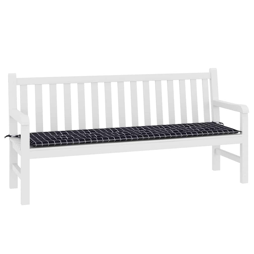 Cuscino per Panchina Quadro Nero 150 x 50 x 3 cm Tessuto Oxford