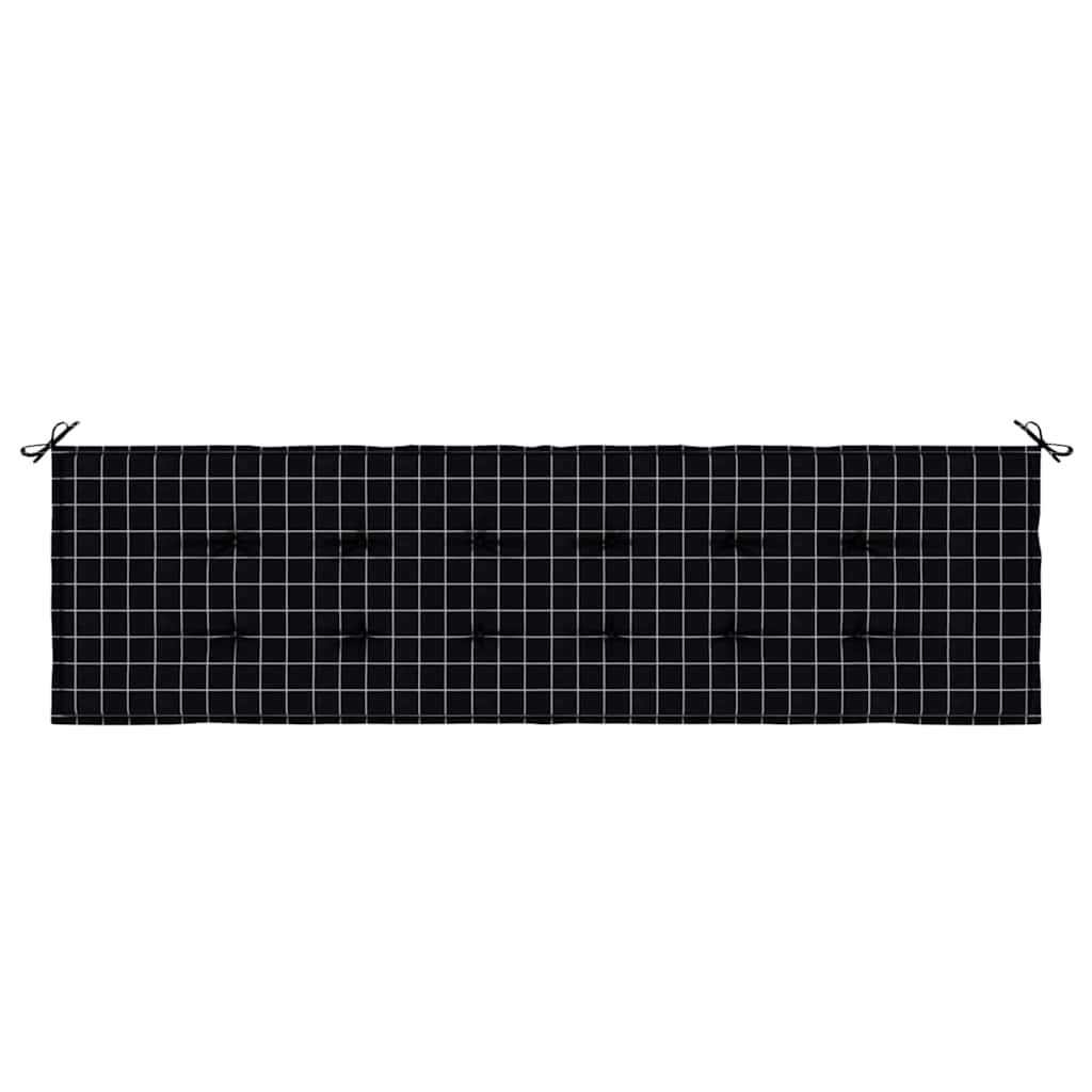 Cuscino per Panchina Quadro Nero 150 x 50 x 3 cm Tessuto Oxford