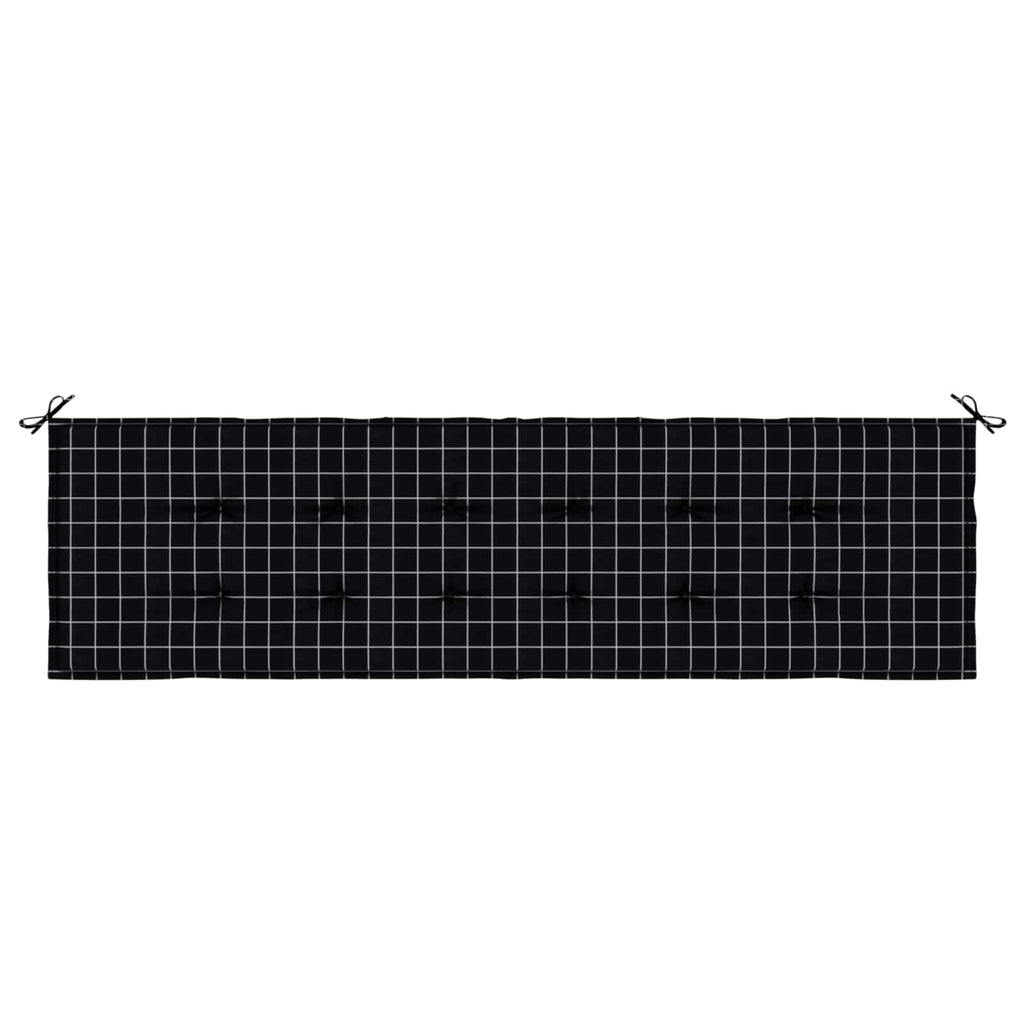 Cuscino per Panchina Quadro Nero 150 x 50 x 3 cm Tessuto Oxford